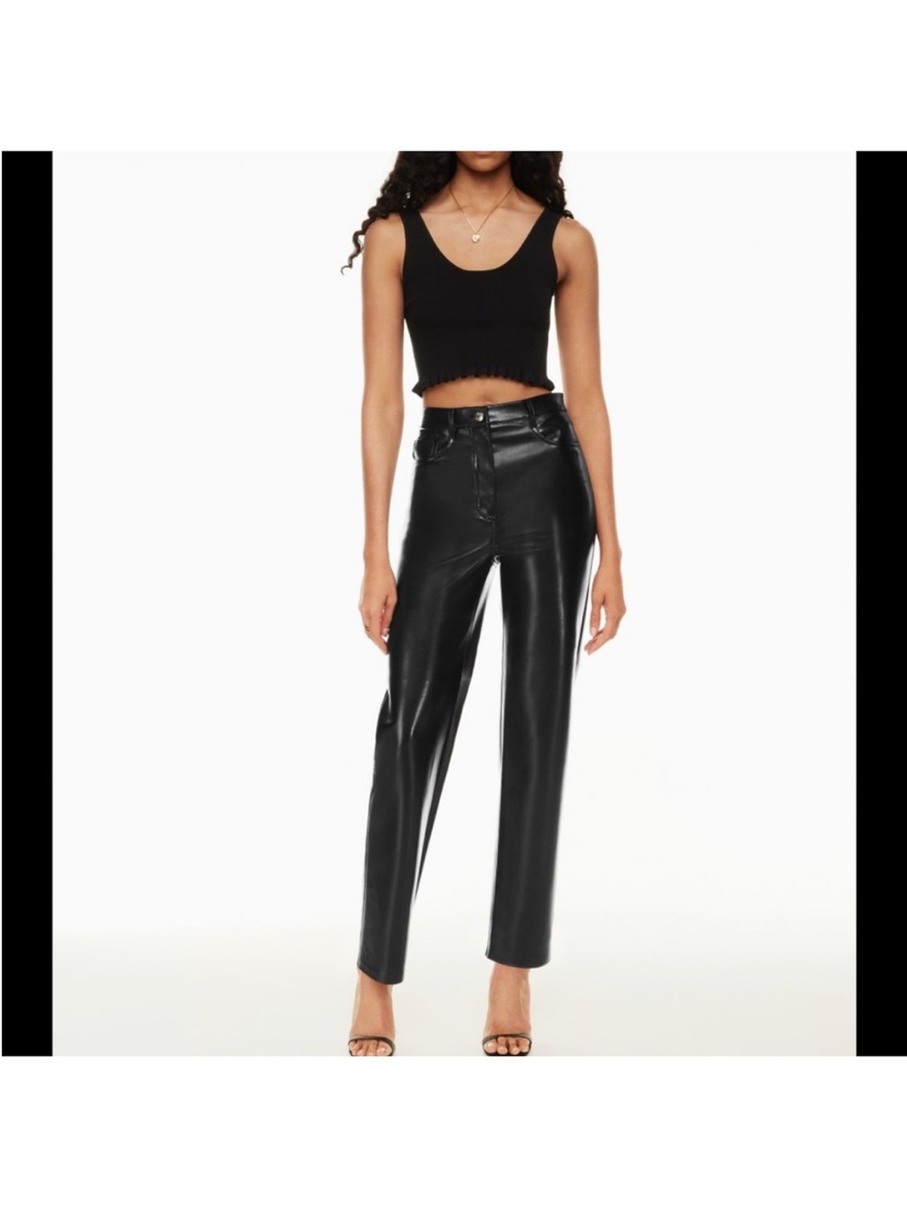 Wilfred Melina black leather pants size 6